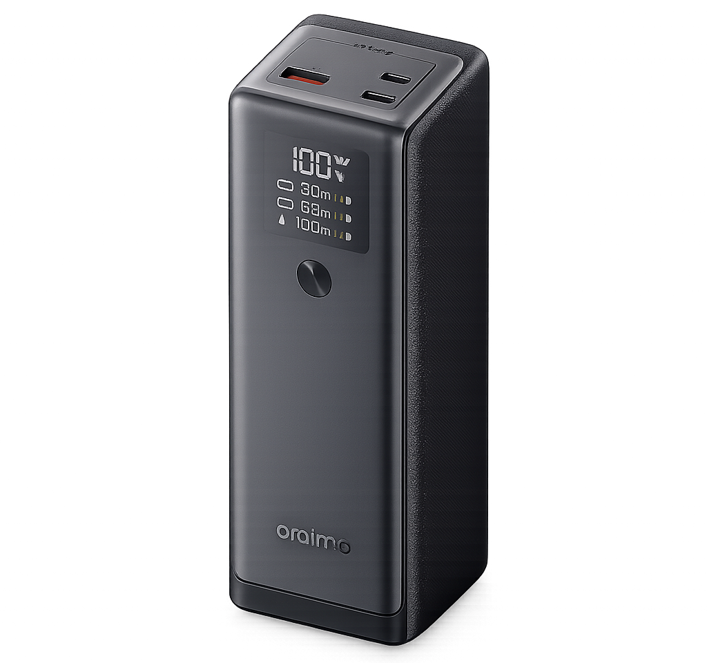 Oraimo PowerJet 130 Power Bank – 27600mAh 130W Ultra Fast Charging